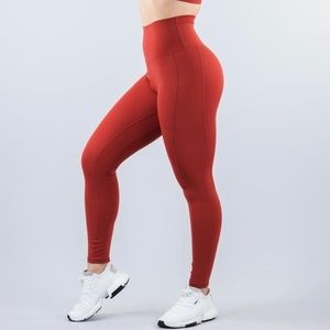 Alphalete red full length leggings
